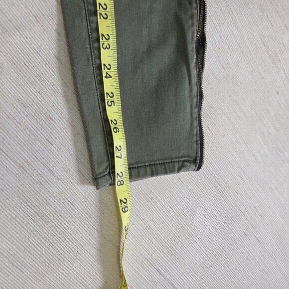 Bethany Mota Woman's Dark Green Ankle Jeggings size 0 Reg - Picture 8 of 8